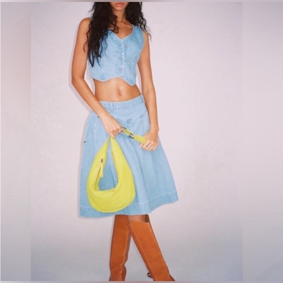 4. NWT Free People Scout Denim Set - Picture 3 of 7